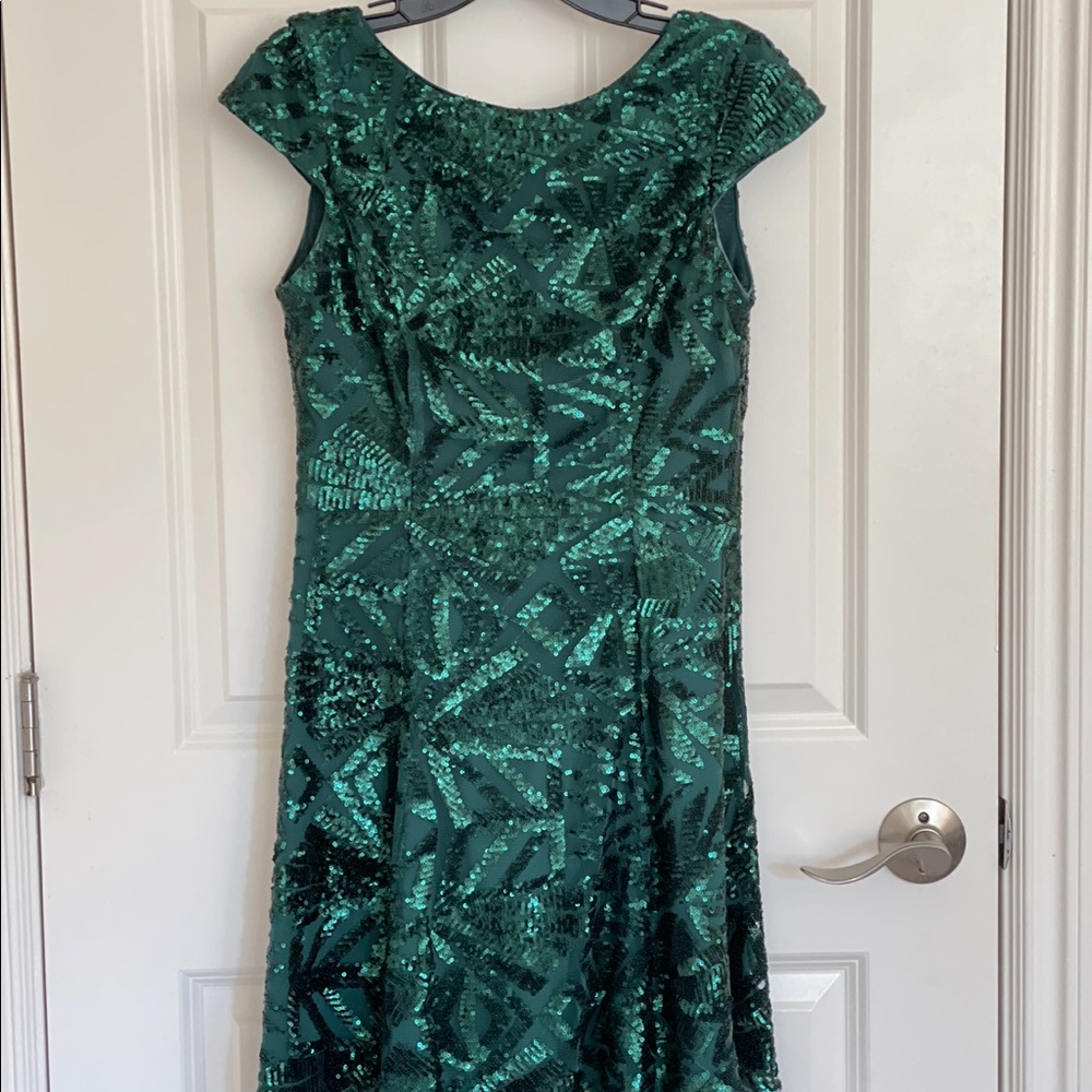 Emerald green dress - worn once!